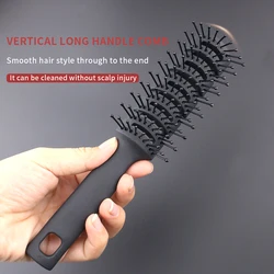 Hair rib comb Wholesale men's fluffy hair hollow rib comb for home non-damaging hair heat resistant rib comb