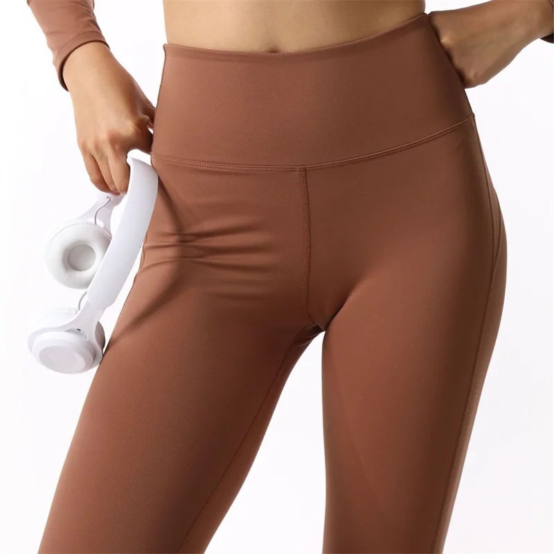 Nude Pad Women Spandex Long Sleeve Yoga Shirts Workout Athletic Bra Fitness Gym Workout Anti Shorts Skirt Running Leggings XP178