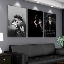 Classic Tommy Shelby Smoking Man Cillian Murphy Canvas Painting  British Gangster Drama Art Pictures Bedroom Bar Cafe Home Decor