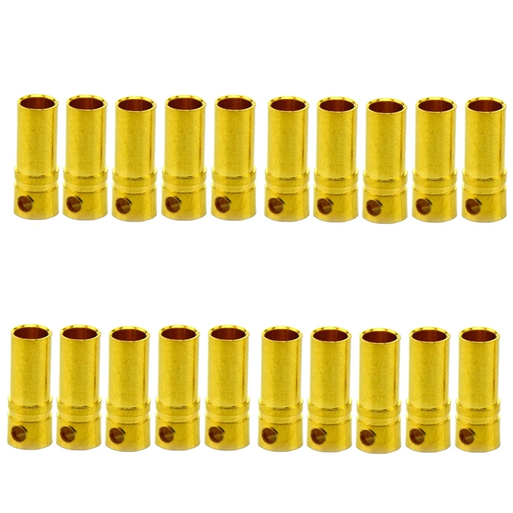 20 /40 pcs 3.5mm Male Female Gold Bullet Banana Connector Plug For ESC Battery Motor ESC