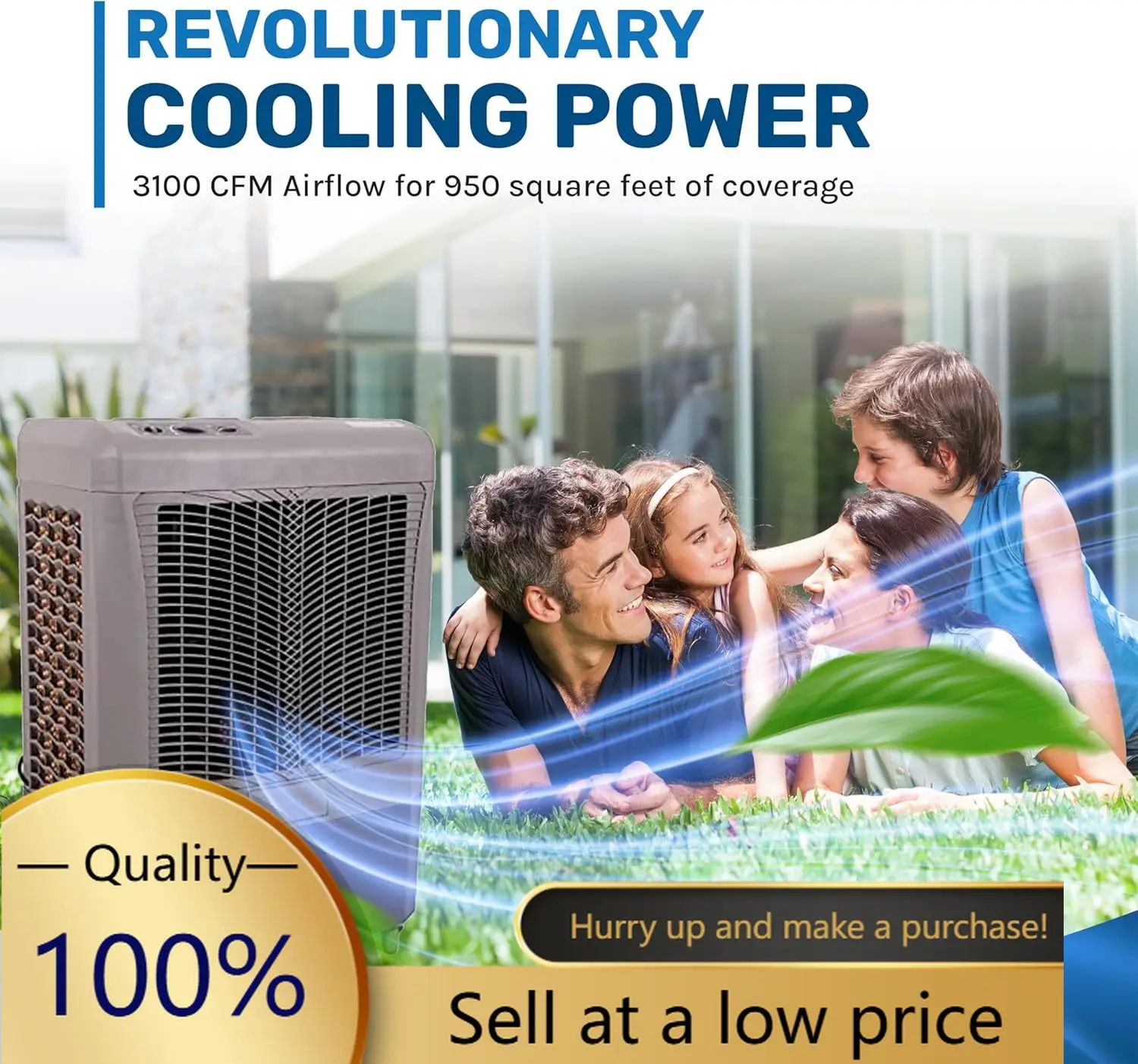 

Hot-sellingMC37M 3100CFM Evaporative Cooler