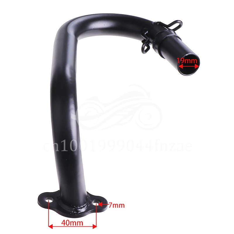 Modified Motorcycle Parts Banana Exhaust Muffler for 49/50cc 80cc 100cc Dirt Bike Bicycle Scooter Gas Engine Curved Exhaust Pipe