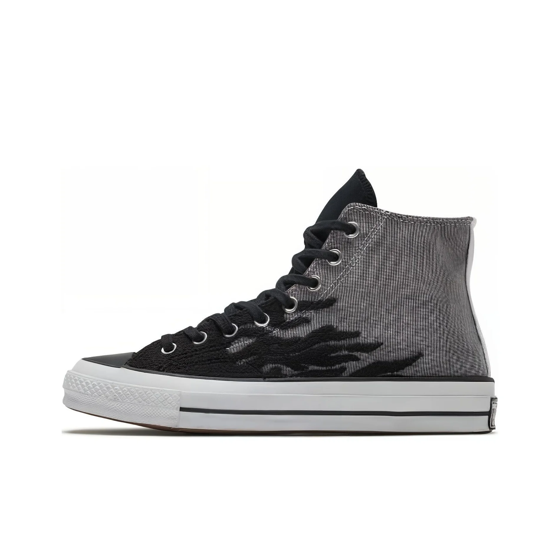 Converse 1970s Canvas Shoes Unisex High Top Black Gray 166712C