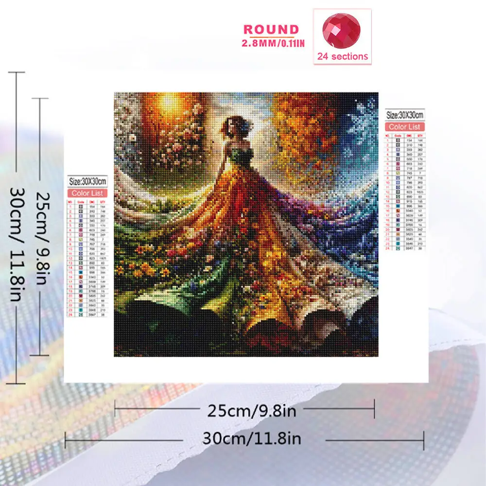 Evershine New Arrival Diamond Painting Woman Portrait Picture Of Rhinestones Flower Diamond Mosaic Four Seasons DIY Child Gift