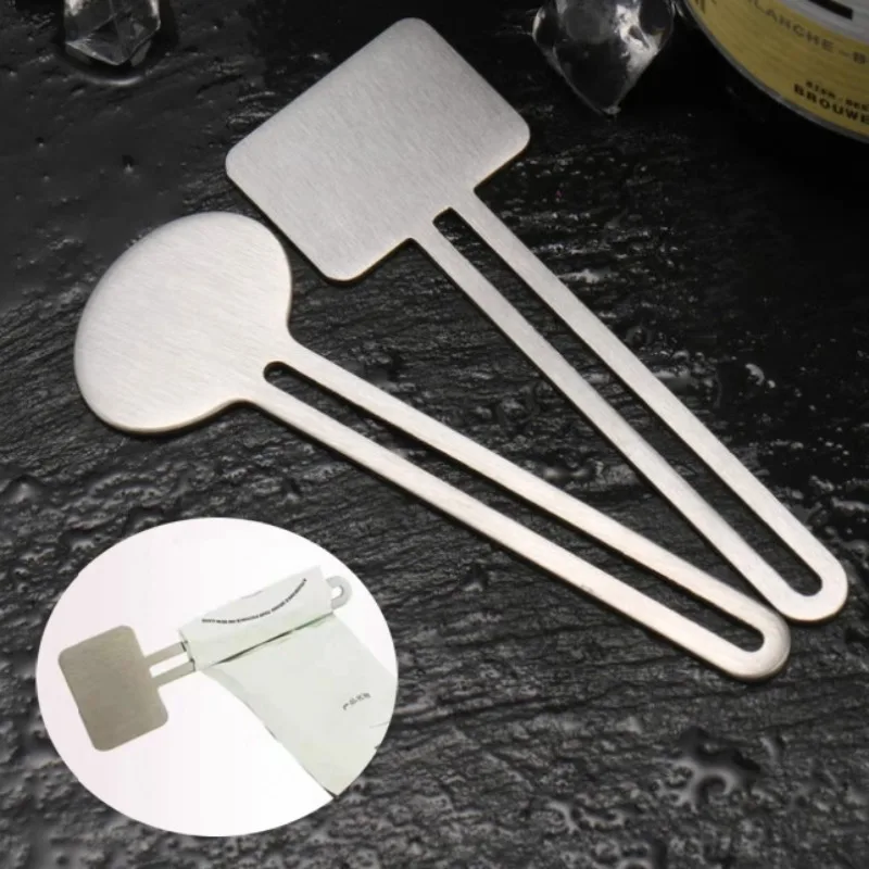 

9CM Square/Round Head Stainless Steel Paint Squeezing Utensil Student Painting Art Supplies Paint Tube Wringer Tool Accessories