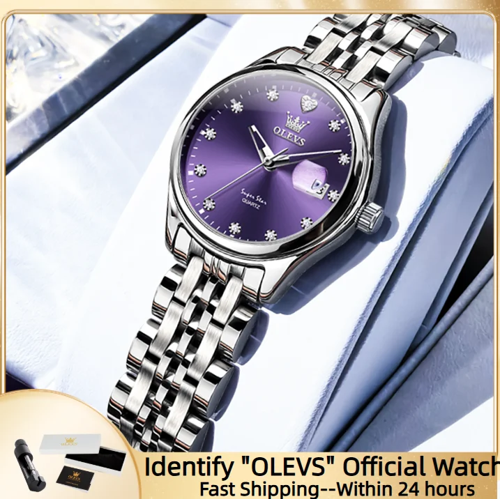 

OLEVS 5649, новые часы, женские часы с календарем, водонепроницаемые светящиеся женские часы, роскошные женские часы с бриллиантами