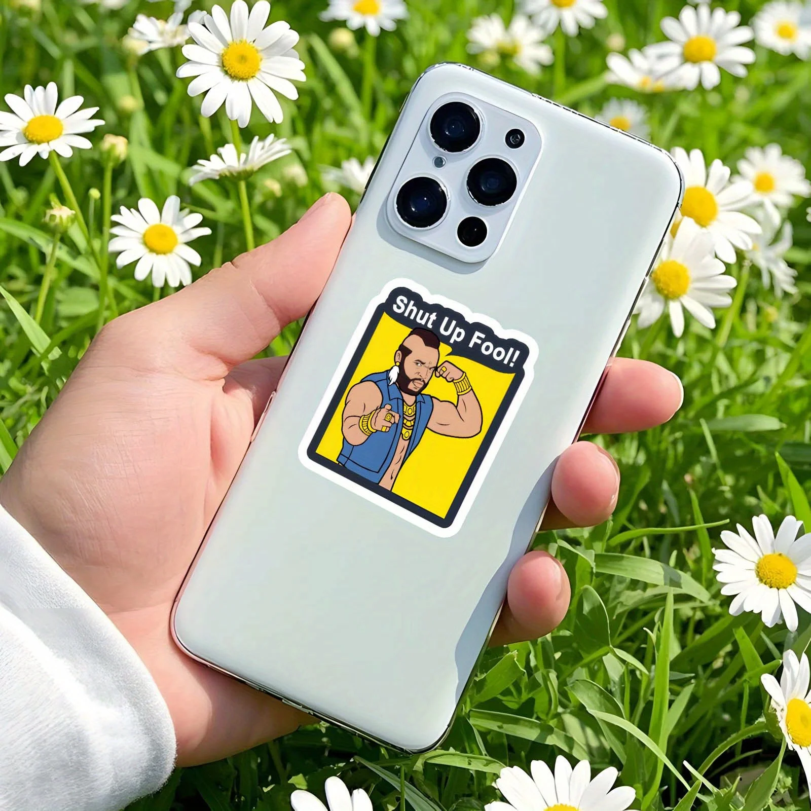 

" Muscular Arm Display Sticker for Laptops, Water Bottles, and Notebooks Chaos Coordinator Sticker - Joke "Shut Up, Fool!