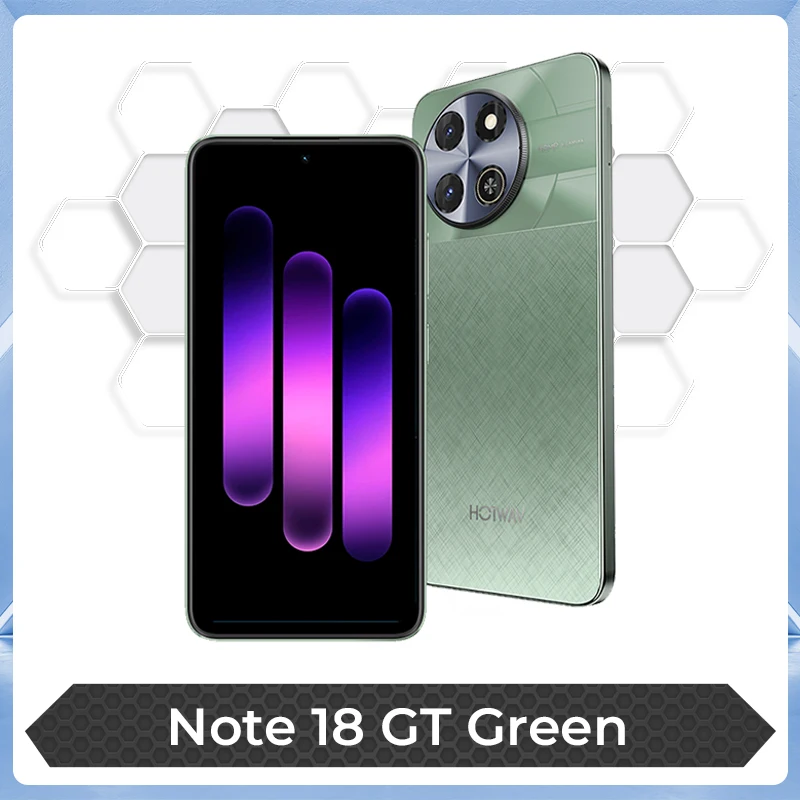 HOTWAV Note 18 GT Smartphone 7,2'' 120Hz 8,6mm ultradunne mobiel 8GB RAM 256GB ROM 6200mAh batterij Android 15 telefoon
