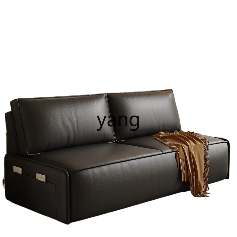 Yjq Tofu Block Sofa Bed Small Apartment Living Room Bedroom Study Foldable Push-Pull Dual-Use Double