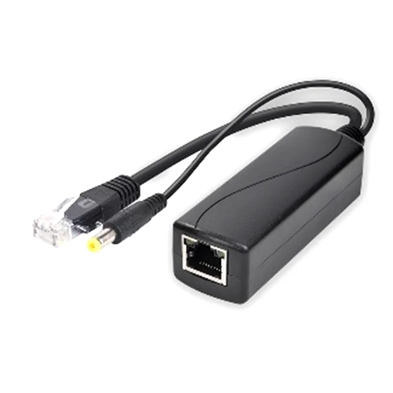 B03B-Gigabit Mini Poe Splitter 10/100/1000Mbps POE Splitter DC Output 12V Power Over Ethernet IEEE 802.3Af For IP Came