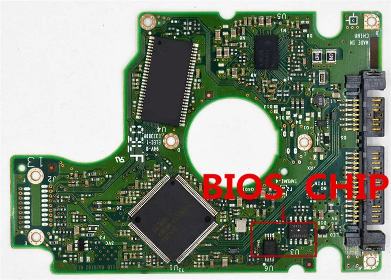 Hitachi HDD PCB 110 320 0A25182 01 , / IC: 0A26228 / 0A26800,0A53112,0A26799 / HTS541080G9SA00,HTS541040G9SA00