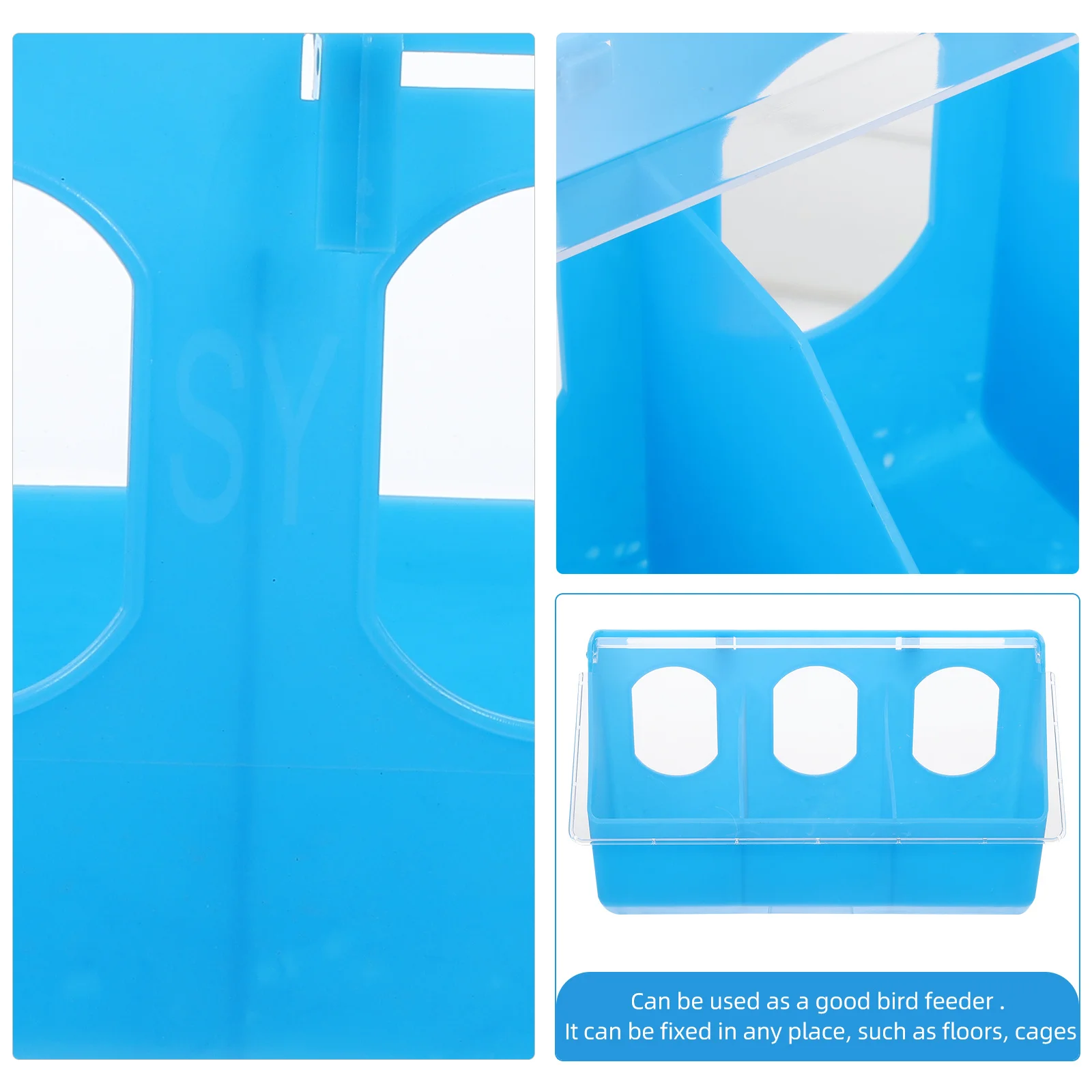 

Sturdy Pigeon Feeder Plastic Bird Food Storage Container Refill Multi-Function Wear-Resistant Gift Choice