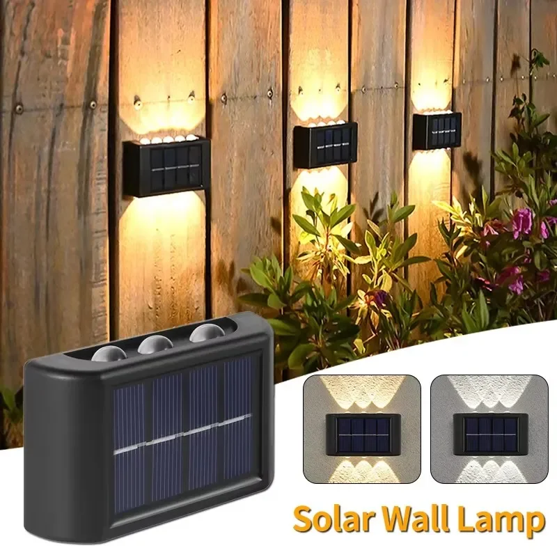 

LED Solar Light Outdoor Waterproof Wall Lamp Up And Down Luminous Lighting for Garden Street Landscape Balcony Decor 1~12pcs New