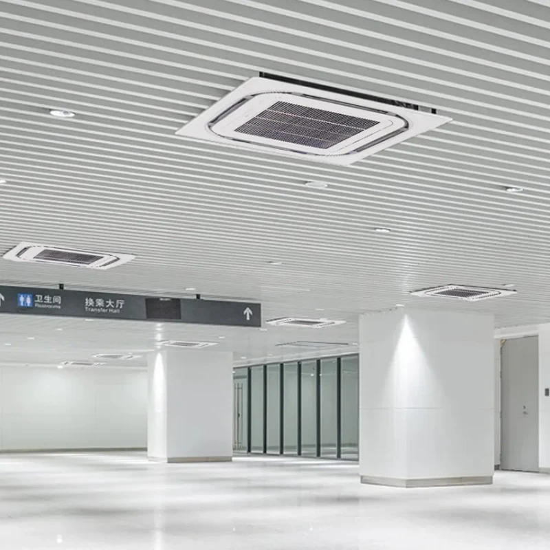 Unità interna a cassetta Gree a 4 vie Unità fan coil idroniche Condizionatore d'aria centrale per villa Ufficio Mall Aria condizionata divisa
