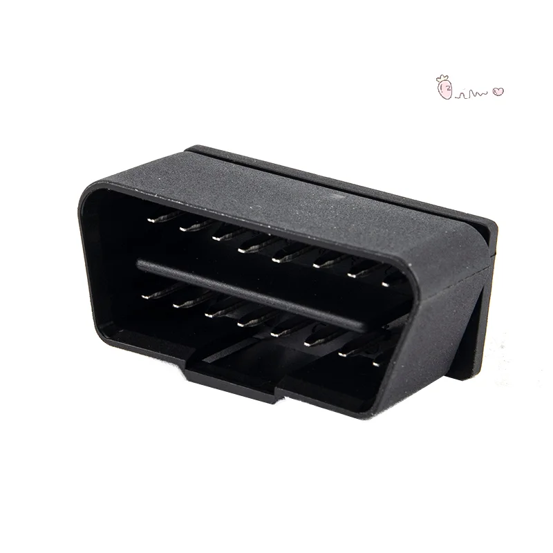 

12V 16 Pin Male Diagnostic Connector Plug Cable Terminal Tool For Car OBD2 Scanner Connection