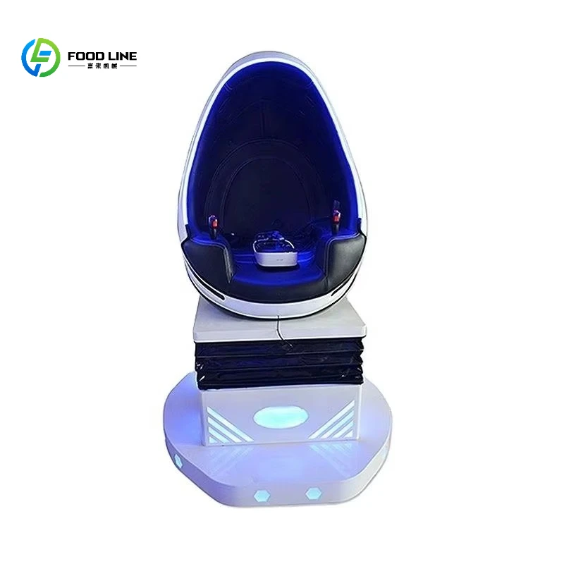 FL  9D VR Egg Chair Single Seater Cinema Game Machine 22-inch Touchscreen Controller Indoor Outdoor Metal Customized