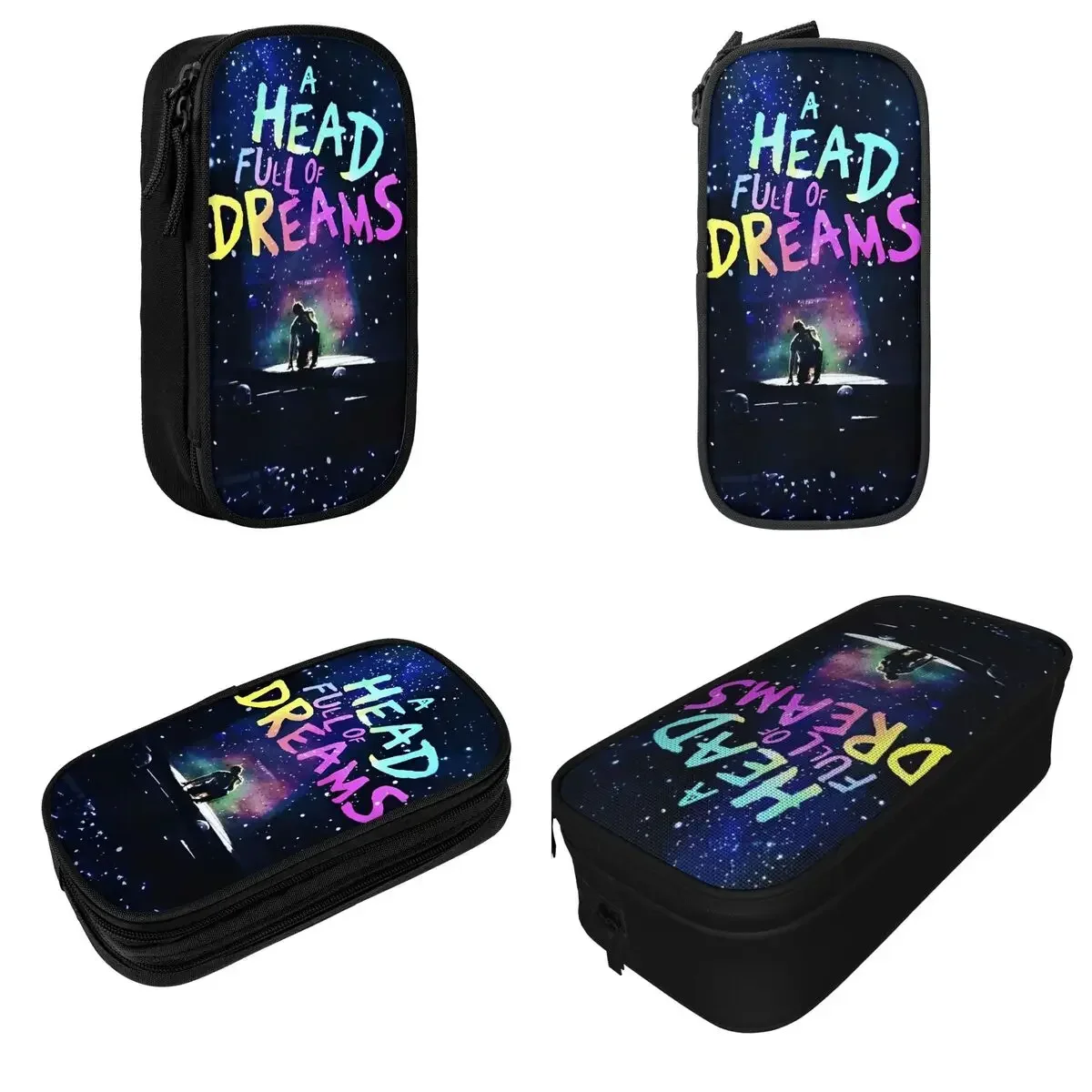 

Coldplayed 2025 Tour Head Full Of Dreams Pencil Case Classic Pen Box Bags Girl Boy Large Storage School Pencilcases