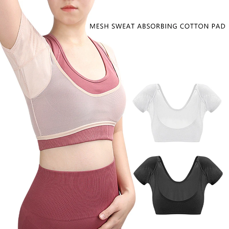 T-shirt Shape Sweat Pads Washable Dress Clothing Perspiration Deodorant Pads Armpit Care Sweat Absorbent Pad Deodorant For Women