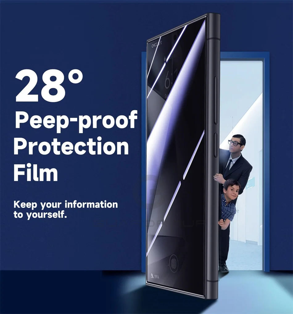 Premium Screen Protector For Samsung Galxy S24 Ultra S23 S22 Plus Tempered Glass Full Cover Easy Install Auto-Dust Removal Kit