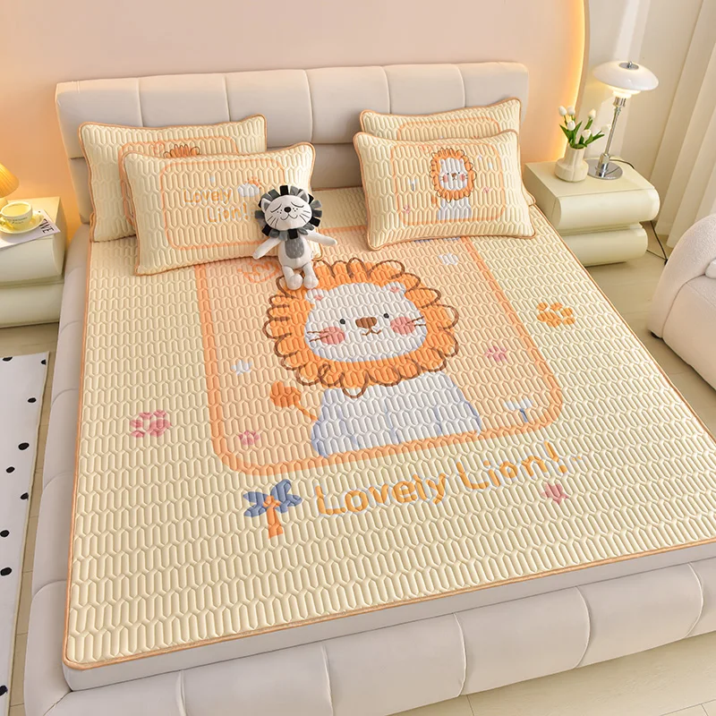 

Cartoon Bed Room Bedspread, Latex Fitted Sheet Set, Cool Mattress Cover,Bedspread, Boys and Girls, Summer, 2/3pcs Drop Shipping