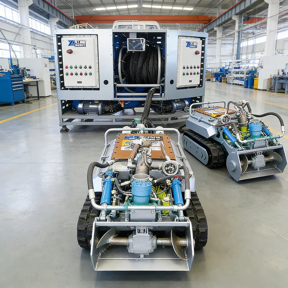 Sewer Pipe Cleaning Tracked Vehicle Underwater Robot Tracked Amphibious Vehicle
