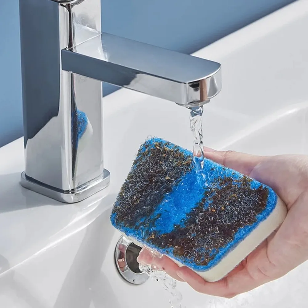 Multi-Functional Bathroom Sponge Cleaning Brush Long Handle Ceramic Tile Brush Cleaning Tool Floor Bathtub Brushes Removable