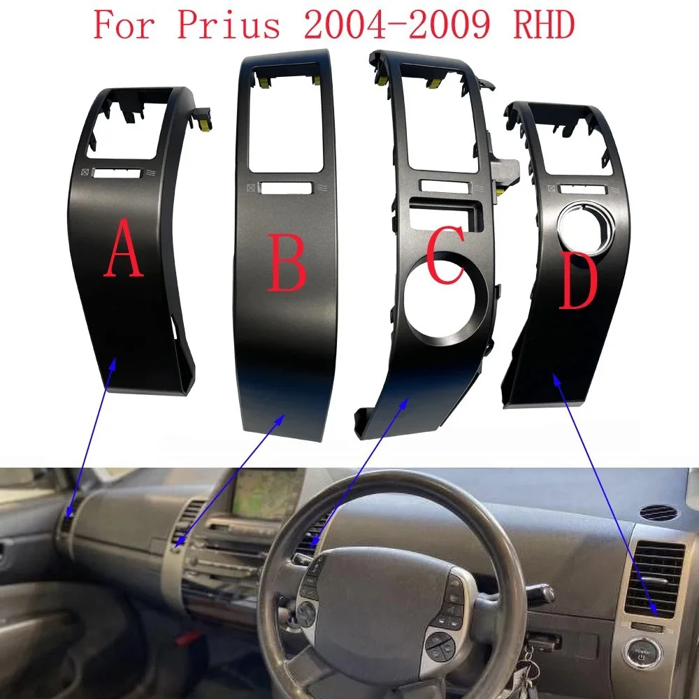 

Накладка на центральный воздуховод кондиционера для Toyota Prius 2004-2009 (праворульные модели), аксессуары для панели кондиционера