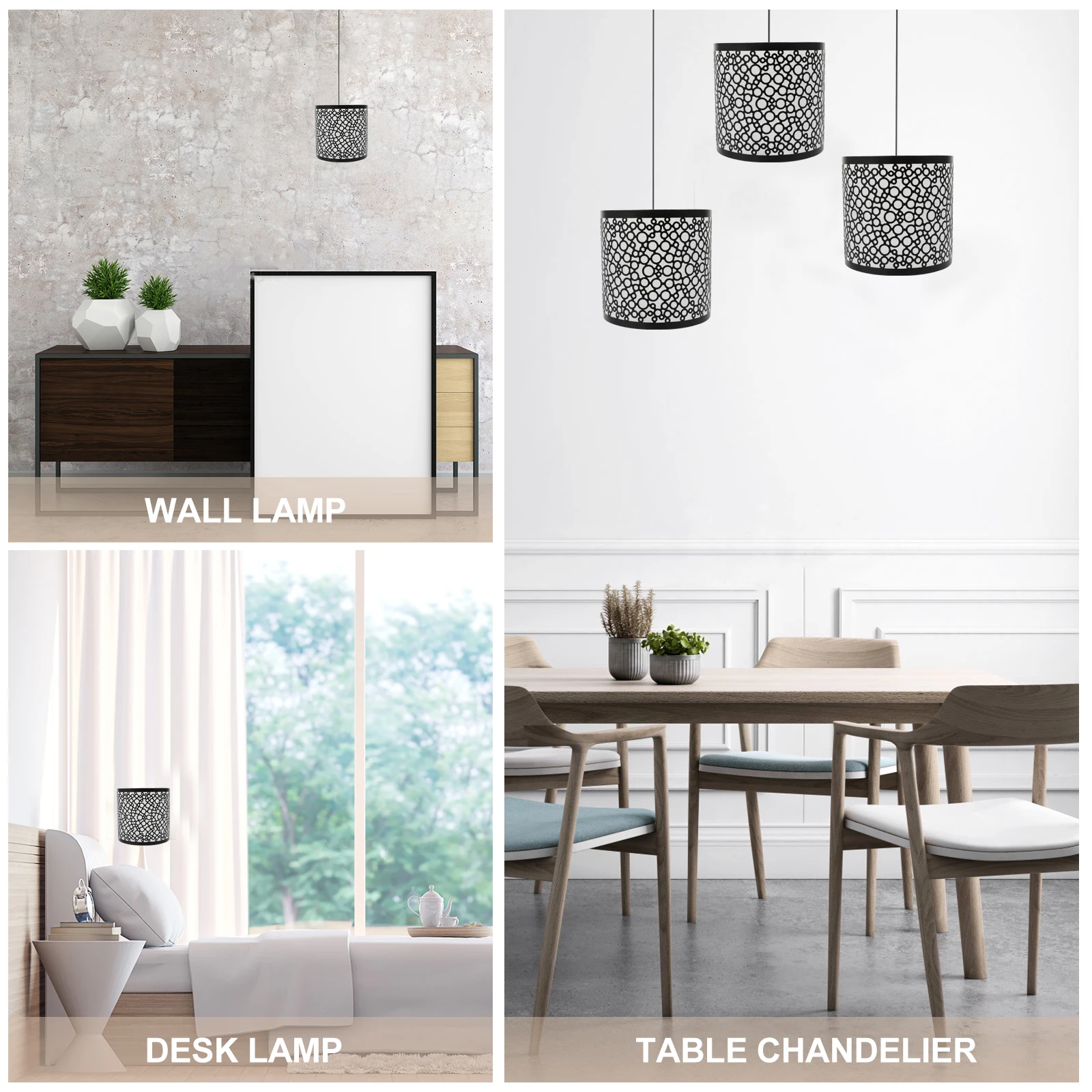 

Iron Vintage Metal Chandelier Cover Decorative Pendant Lampshade Replacement Light Shade For Home Hotel Bedroom Library Wall