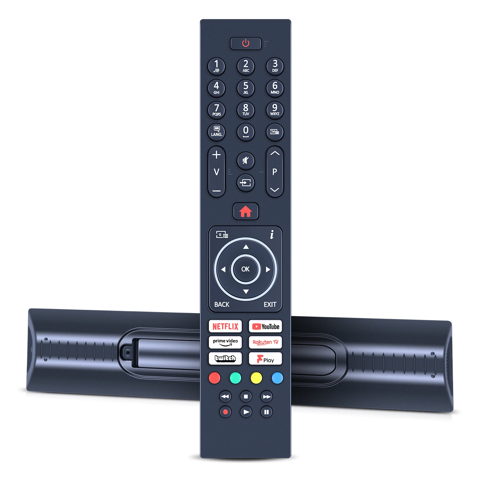 RC45137P Smart HD TV Fernbedienung für Logik/Nordmende/Techwood/Luxor LUX0143010 LUX0165005/01 L32SHE22 ARTX55UHD 65AO11UHD LED