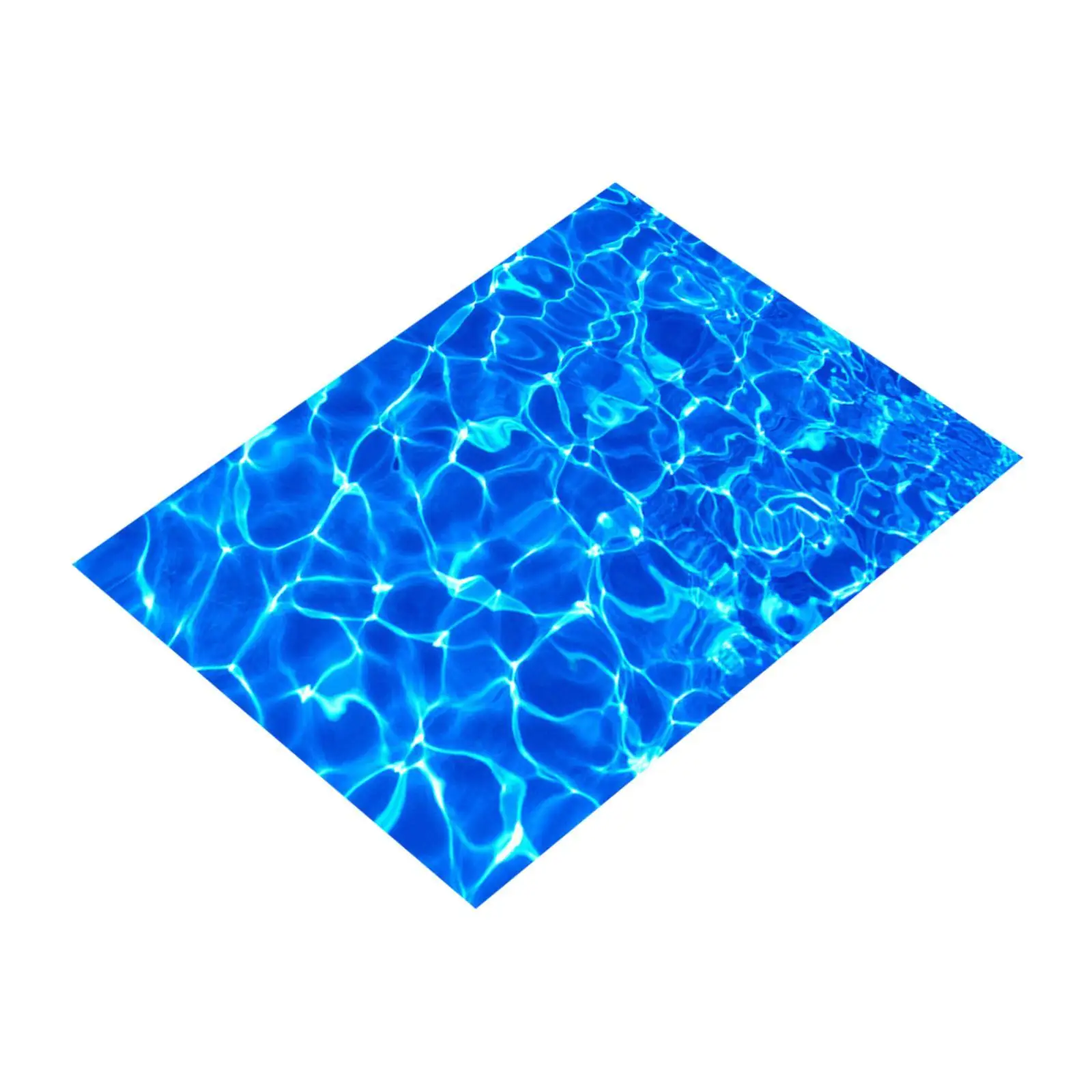 Wall Sticker Water Ripple Wave Pattern Self Adhesive Removable Plastic Decal for Waterscape Scene and Craft Gifts