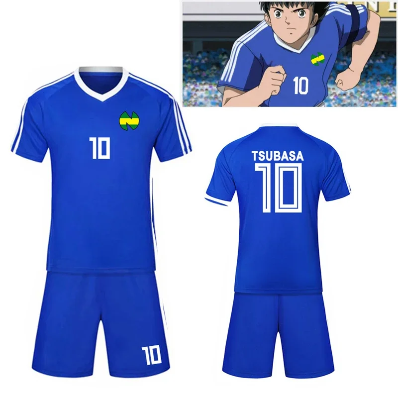 Maillot et short de football à séchage rapide, survêtement Captain Tsubasa Nankatsu, taille 10, vêtements de haute qualité