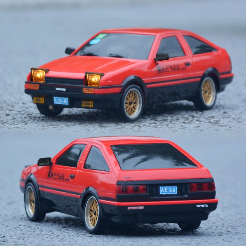 new 1:18 full scale built-in gyroscope rc drift car,2.4G remote control car,classic AE86 rc cars,cool light,kids toys,funny gift