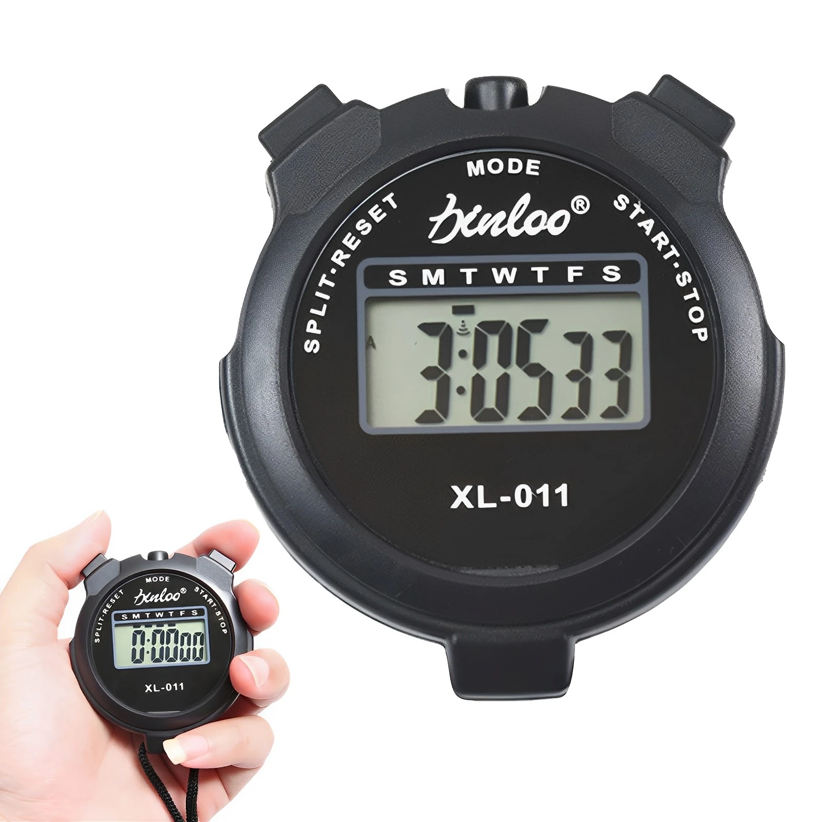 Electronic Digital Stopwatch Timers With Stop and Restart Function Countdown Design Suitable for Running Training