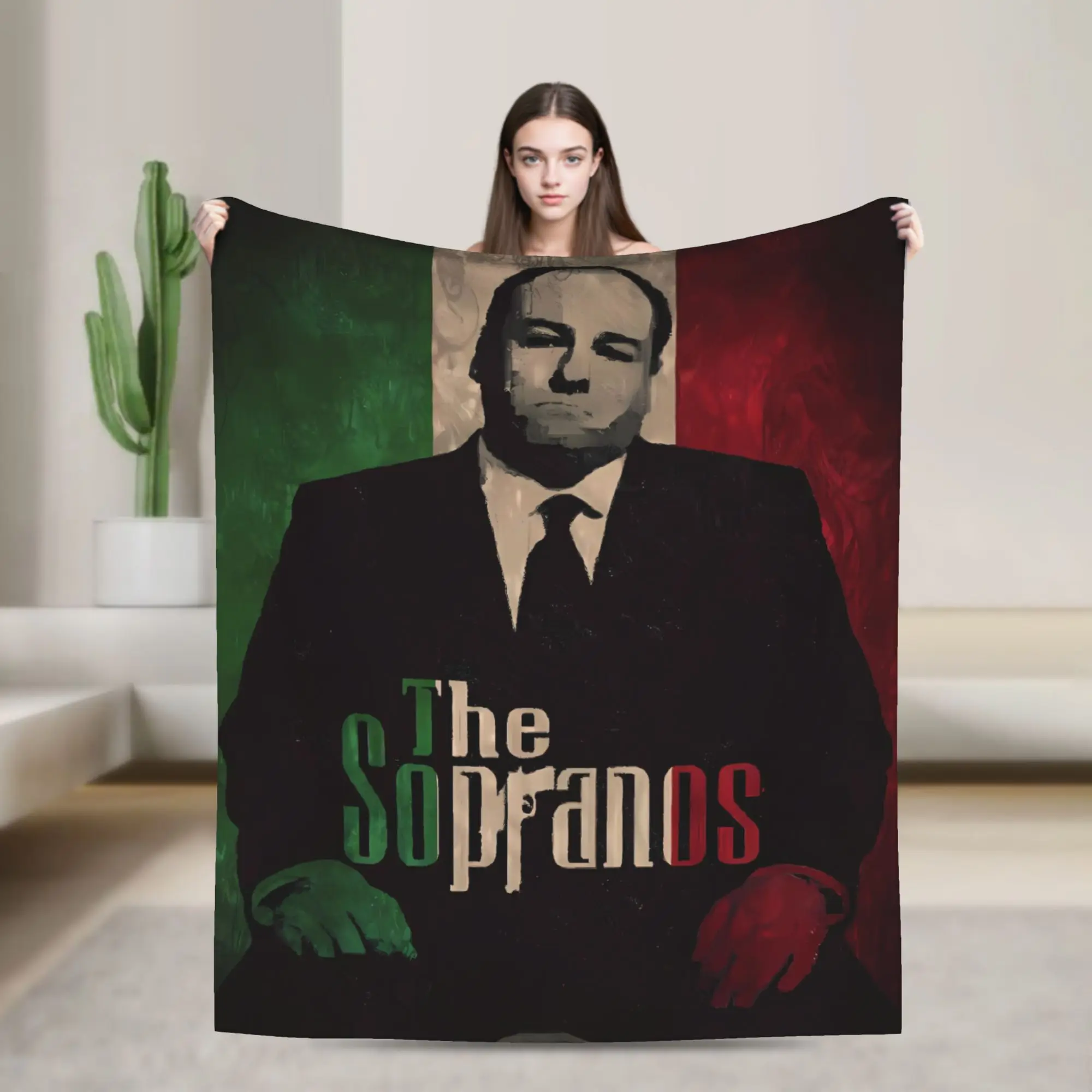 Crime Drama Tv Tony Soprano Blanket  Travel Flannel Throw Blanket For Bedroom Super Soft Design Quality Bedspread Present