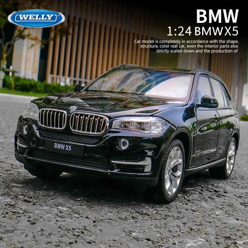 

Модель автомобиля WELLY 1:24 BMW X5 SUV из сплава, литая металлическая игрушка, модель внедорожника, коллекционная игрушка-подарок