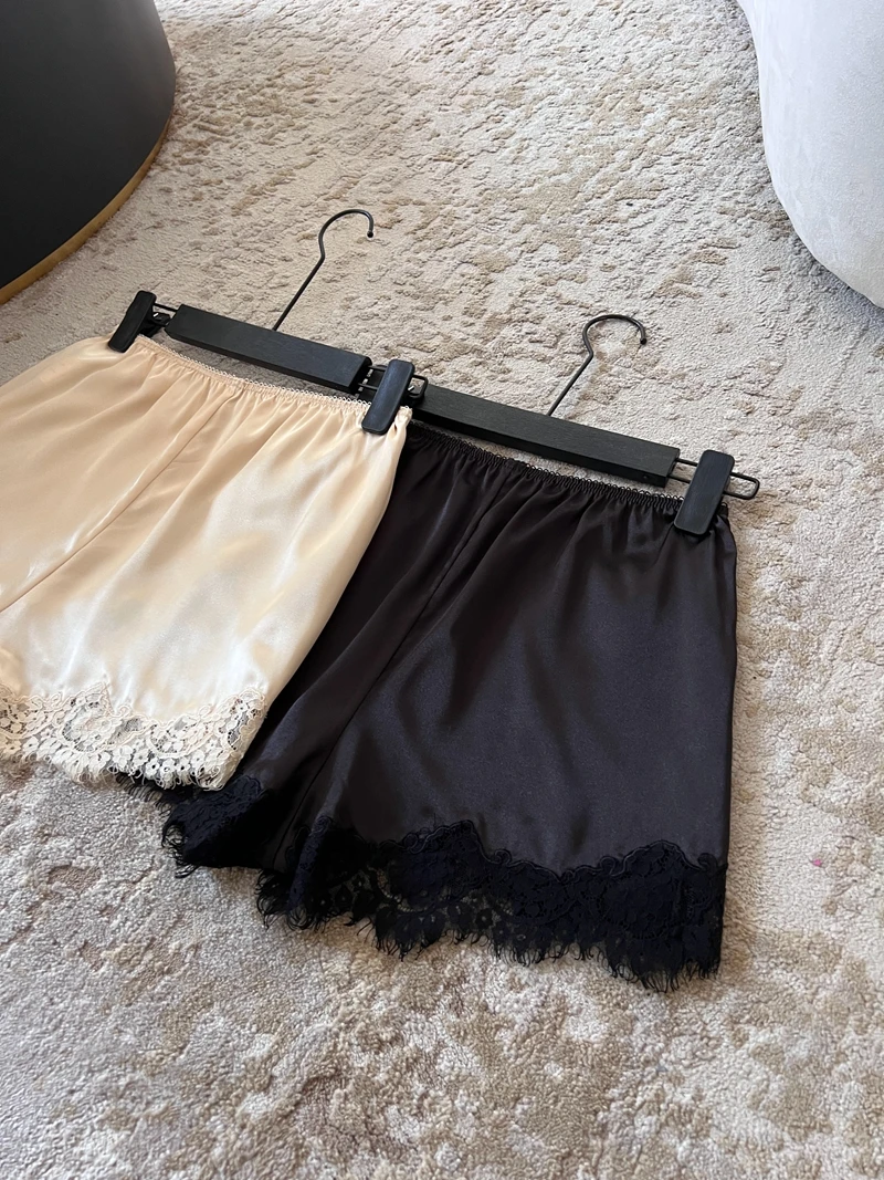 Taille haute dentelle évider taille élastique pantalons ort slips pour femmes respirant sans fuite légère vêtements d'extérieur polyvalents Sl...