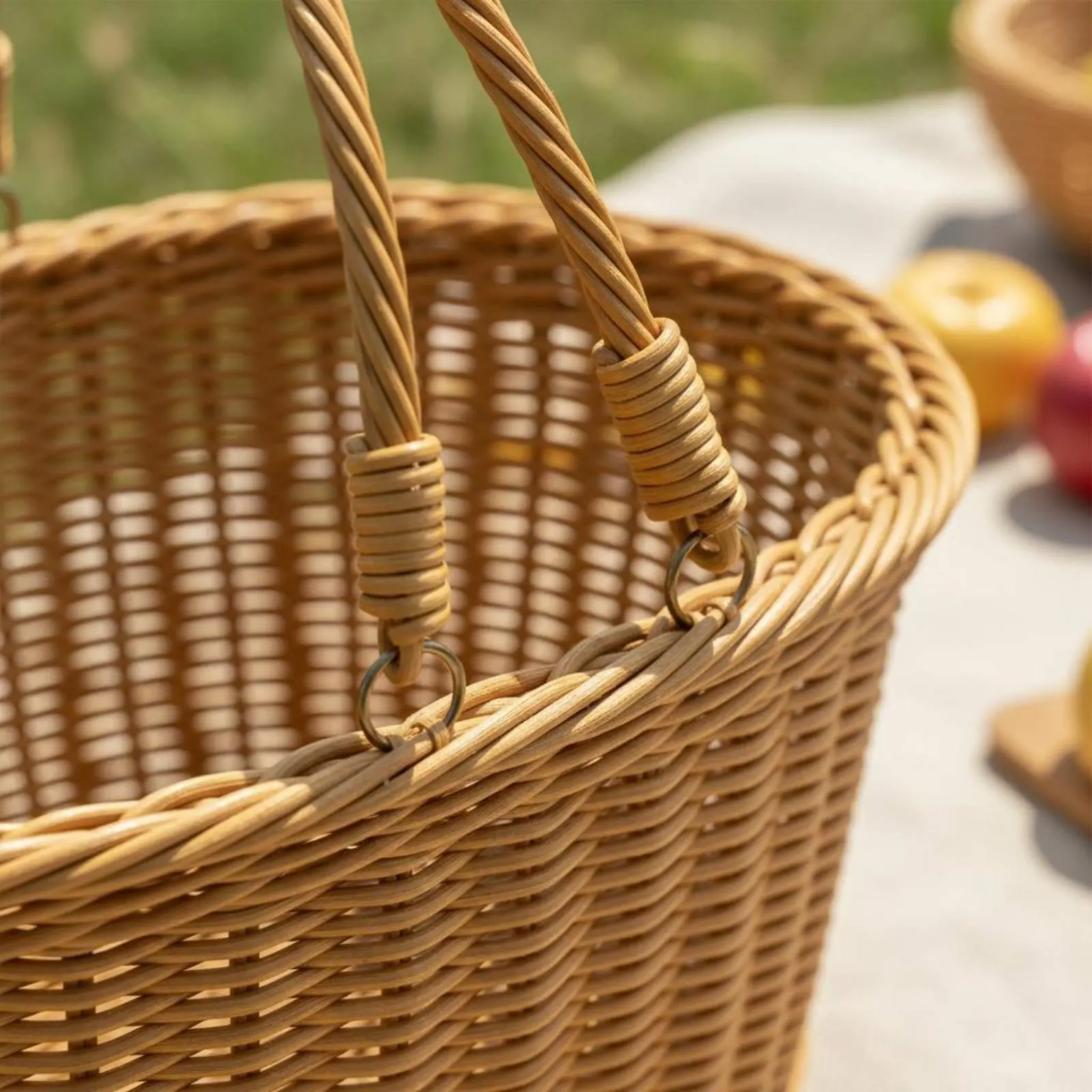 Cesta mimbre sintético para perros y gatos – Gran capacidad - imagen 4