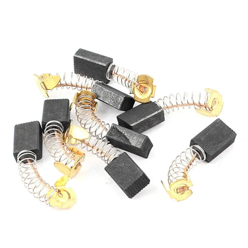 Sostituzione spazzole di carbone per motore smerigliatrice angolare da 8 pezzi per accessori per utensili elettrici con martello per trapano elettrico