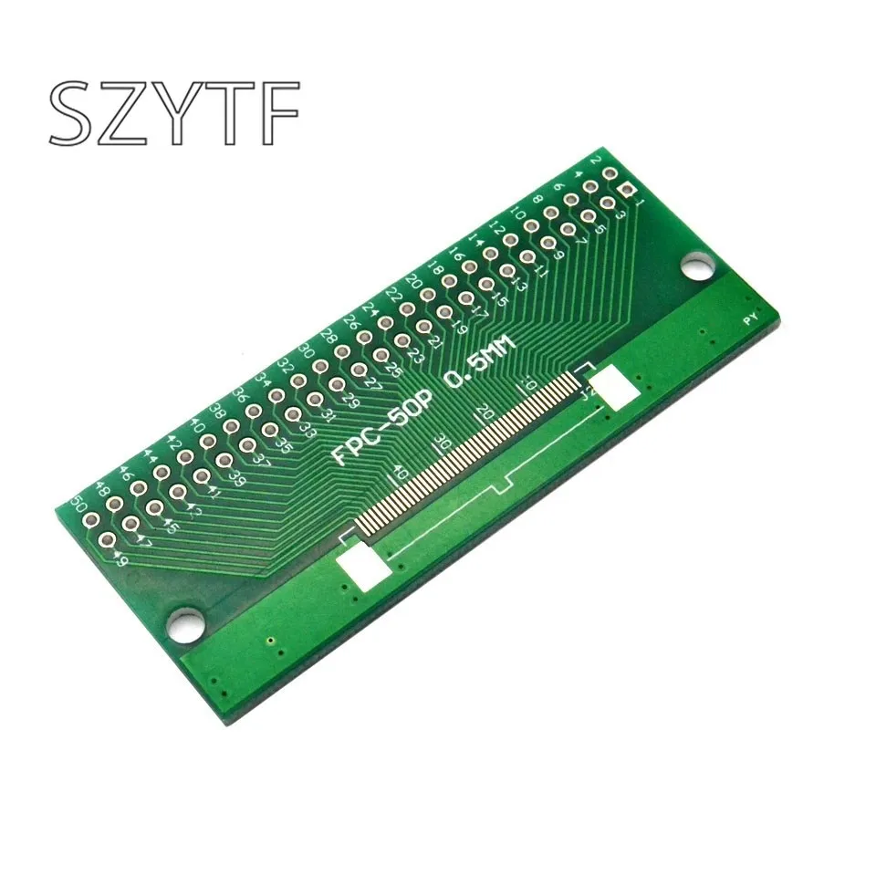 Double Side 0.5mm 1mm 6/8/10/12/20/24/30/40 Pin to DIP 2.54mm FPC/FFC SMT Adapter Socket Plate PCB Board Connector DIY KIT