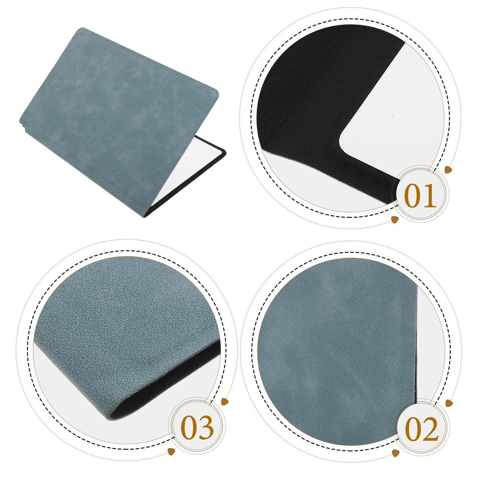 A5 Portable Writable Whiteboard Notebook Reusable Erasable Writing Surface with Flat Base for Handheld Use Ideal for Office