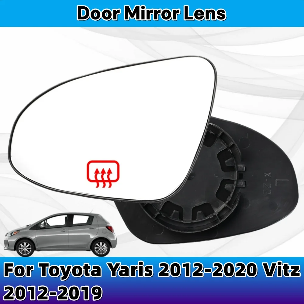 

For Toyota Yaris 2012-2020 Vitz 2012-2019 Mirror Glass UK Near Side Rearview Heated Exterior Door Mirror Lenses Convex