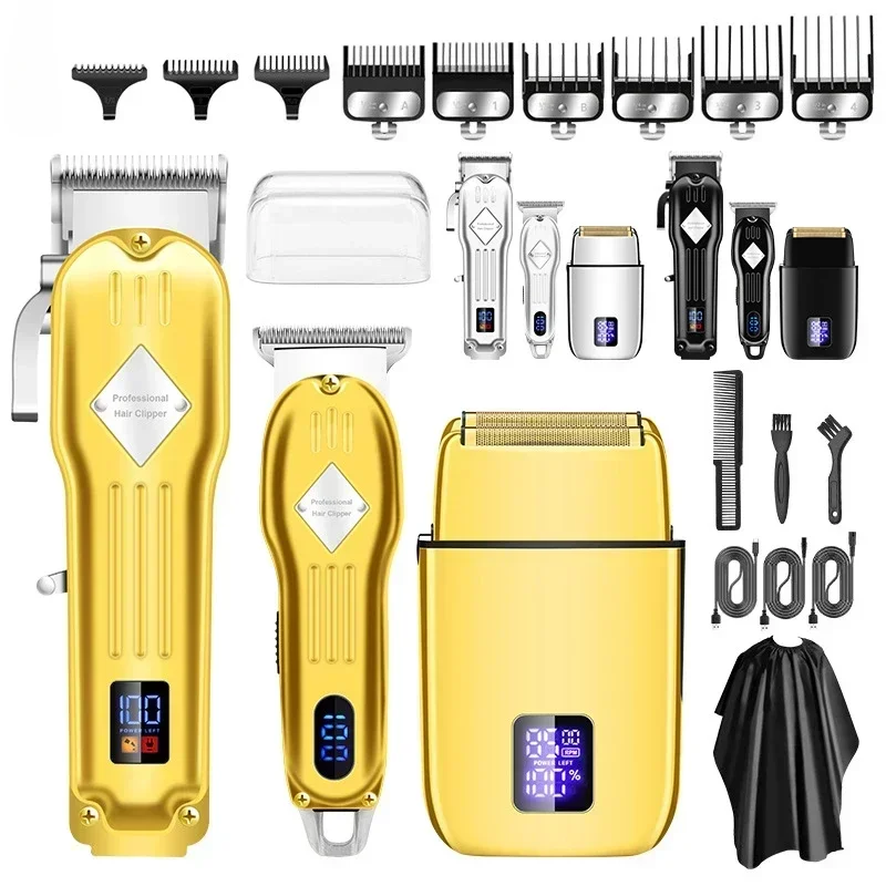

RESUXI 973 3 in 1 Professional Electric Hair Clipper and Shaver Set for Barber Men Hair Trimmer Electric Shaver Hair Cut Maching