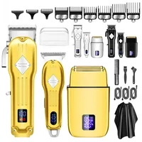 RESUXI 973 3 in 1 Professional Electric Hair Clipper and Shaver Set for Barber Men Hair Trimmer Electric Shaver Hair Cut Maching