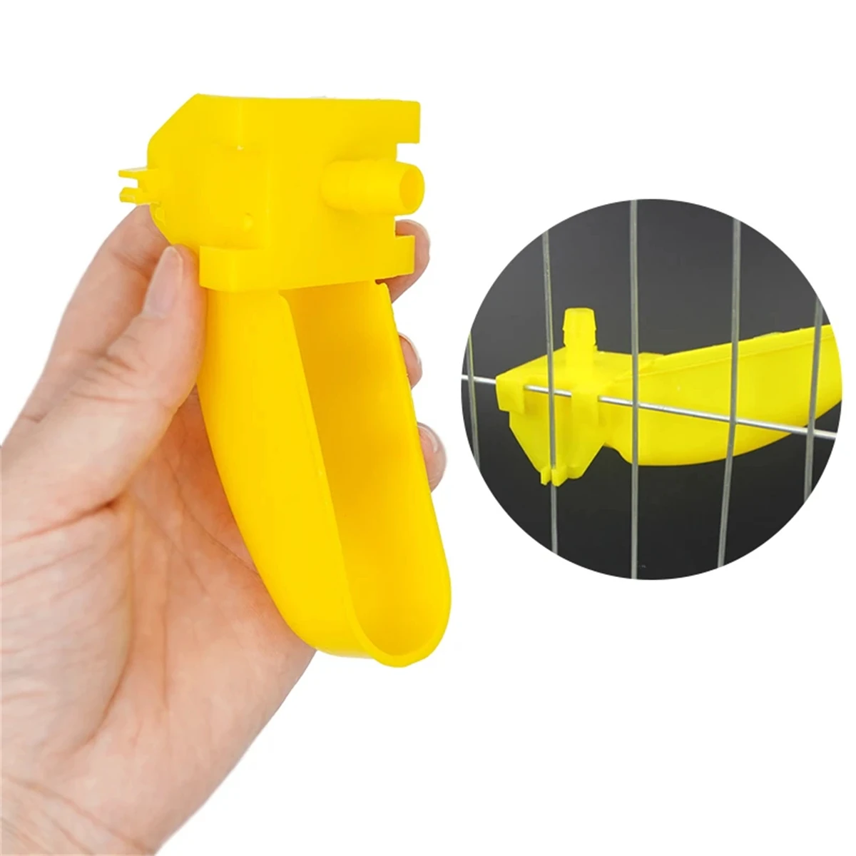 9.5 مم واجهة الطيور ذات الوجهين المعلقة وعاء الشرب التلقائي وموصل التي شيرت السمان الحمام الكتاكيت أكواب الماء 5 قطع