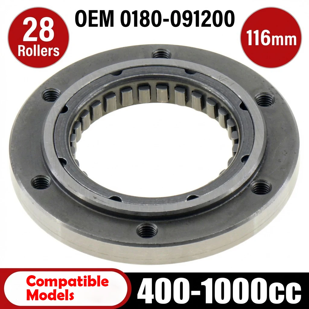 

MORTCH Overriding Clutch 0180-091200 for CFMoto 600cc ATV, fits 400-800cc models, UForce/CForce/Zforce series - Replacement Part