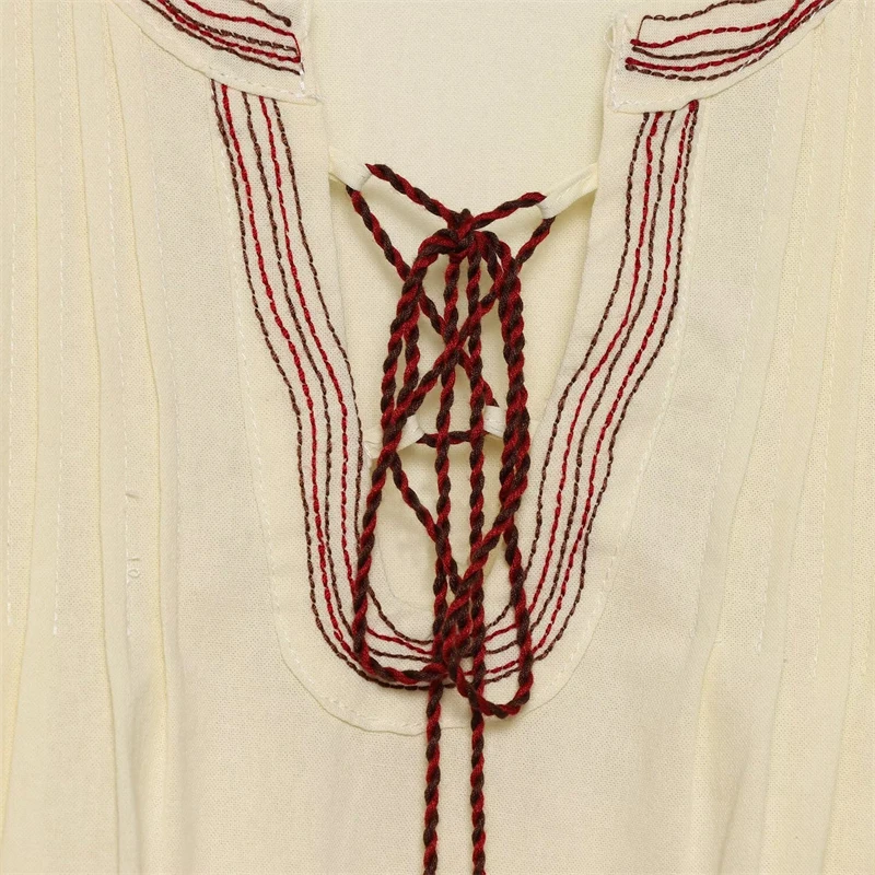 KEYANKETIAN 2026 Boho Vakantie - Embroidery Cotton Shirt recensie en prijs