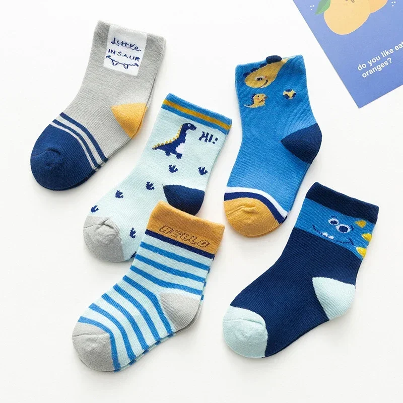 1-9years Baby Socks Autumn Winter Cartoon Cotton Kids Socks Cute Children's Girls Boys Socks