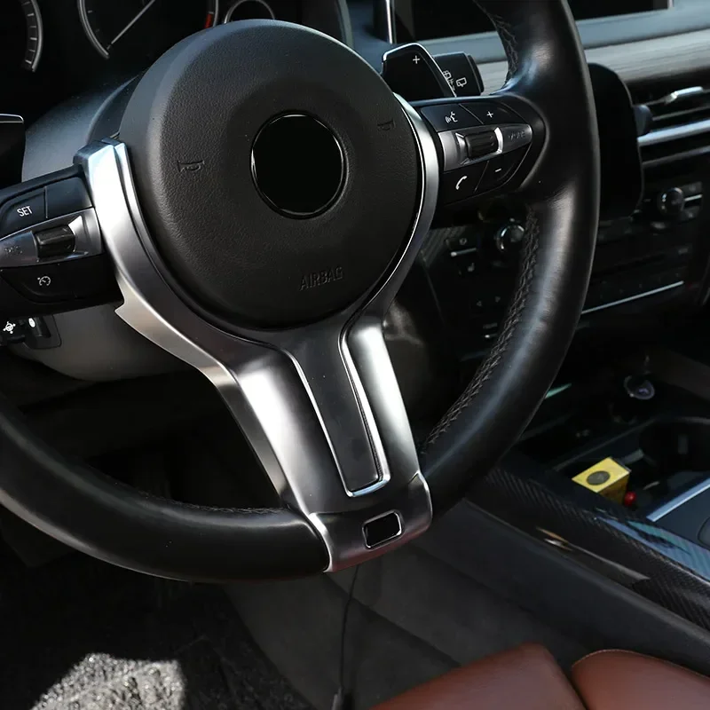 For BMW F20 F22 F21 F30 F32 F33 F36 F06 F12 X5 F15 X6 F16 ABS Carbon Fiber Car M-Sport Steering Wheel Cover Car Accessories