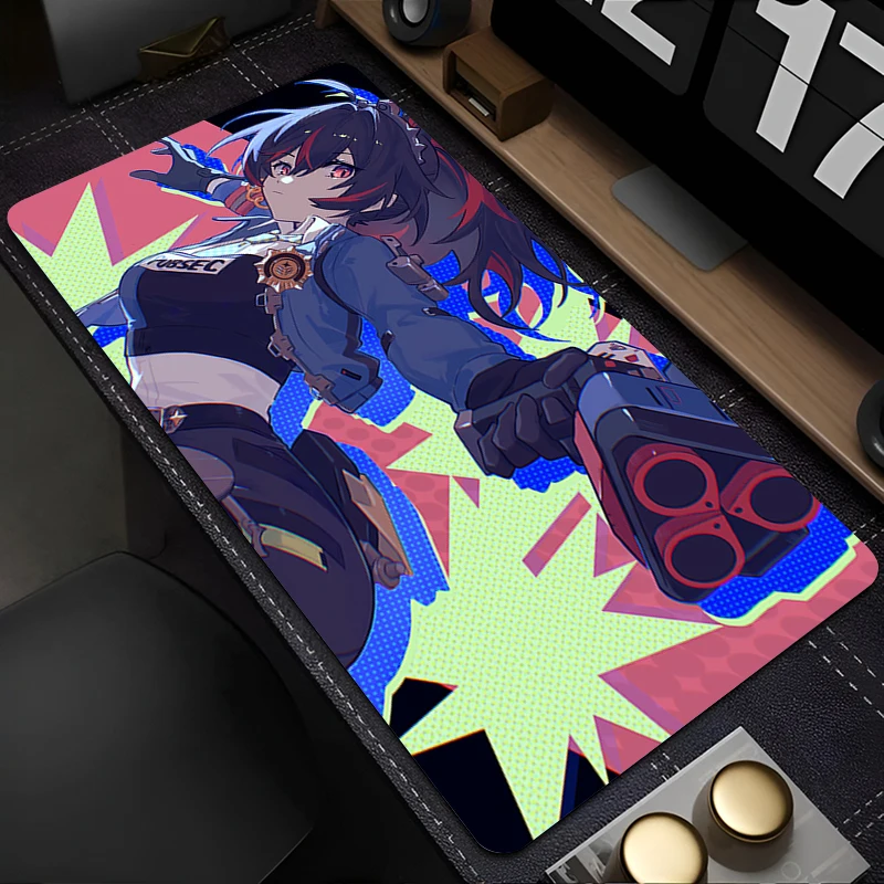 لوحة ماوس لوحة ماوس ملحقات الألعاب مكتب أنيمي لوحة المفاتيح حصيرة مكتب كبيرة المطاط Z-zenless منطقة صفر تشو يوان وسادة ممتدة