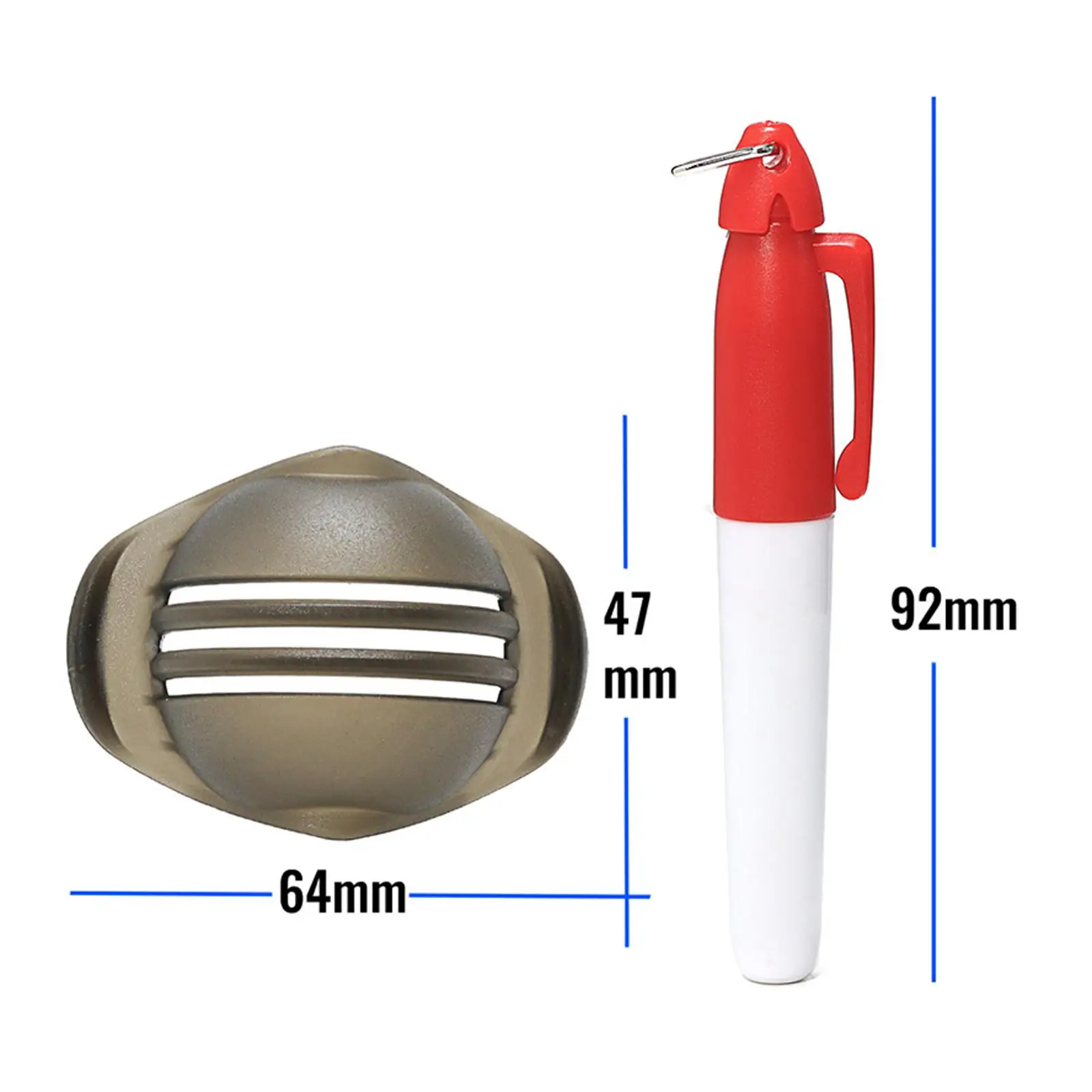 2x Set di pennarelli per palline da Golf strumento di allineamento per palline da Golf per uomini regalo con linee dritte